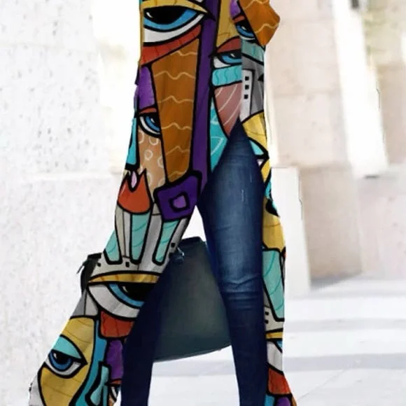 HOST PICK! Abstract Art Print Women's Top - Picture 3 of 3